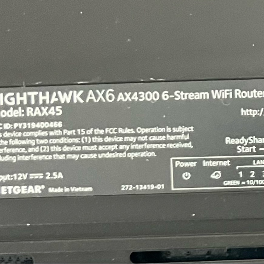 Netgear Nighthawk AX6 6-Stream AX4300 WiFi 6 Router - Picture 2 of 2